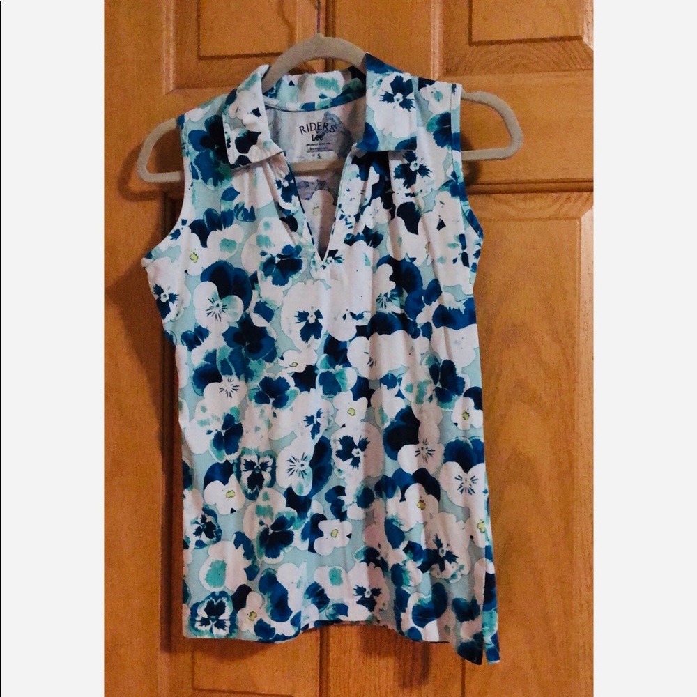 Riders By Lee Sleeveless Collared Shirt